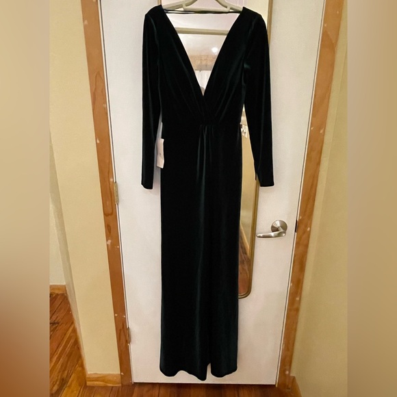 amazon green satin dress Adele Bottle Green Velvet Ruched Strappy Fishtail Maxi Dress – Club L  London main image 0